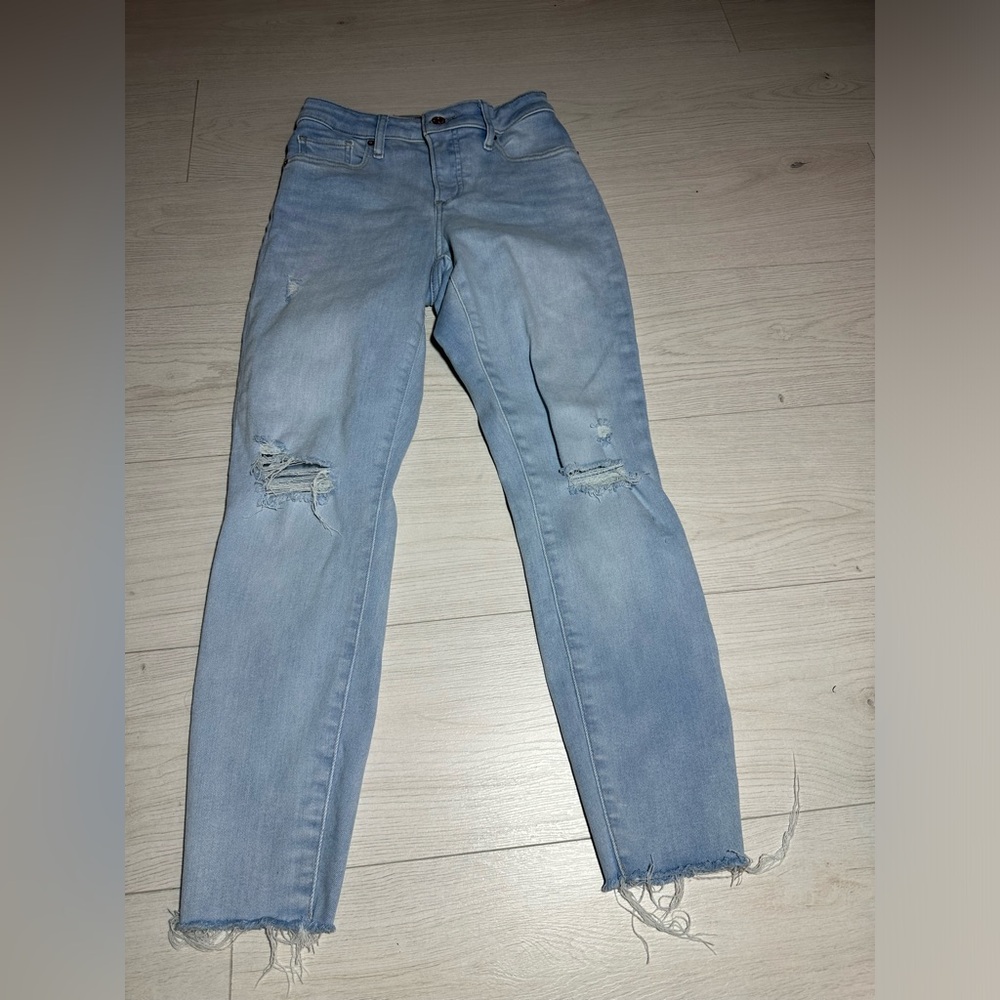 Express curvy skinny mid-rise jeans